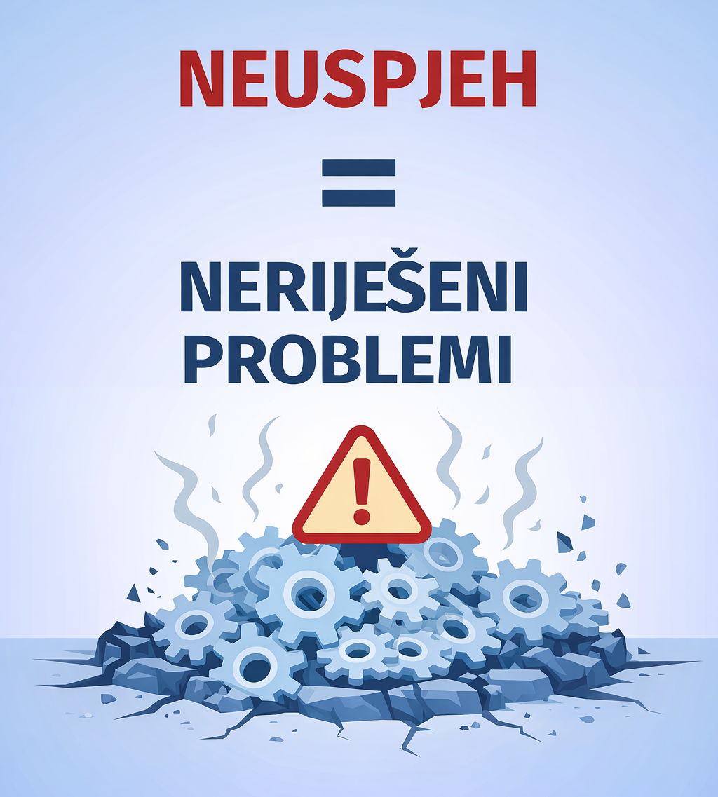 Nerije�eni problemi onemogu�avaju �eljeni uspjeh.